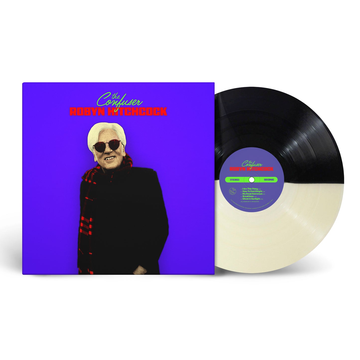 ROBYN HITCHCOCK - THE CONFUSER - 12"  LIMITED EDITION TWO TONE VINYL LP