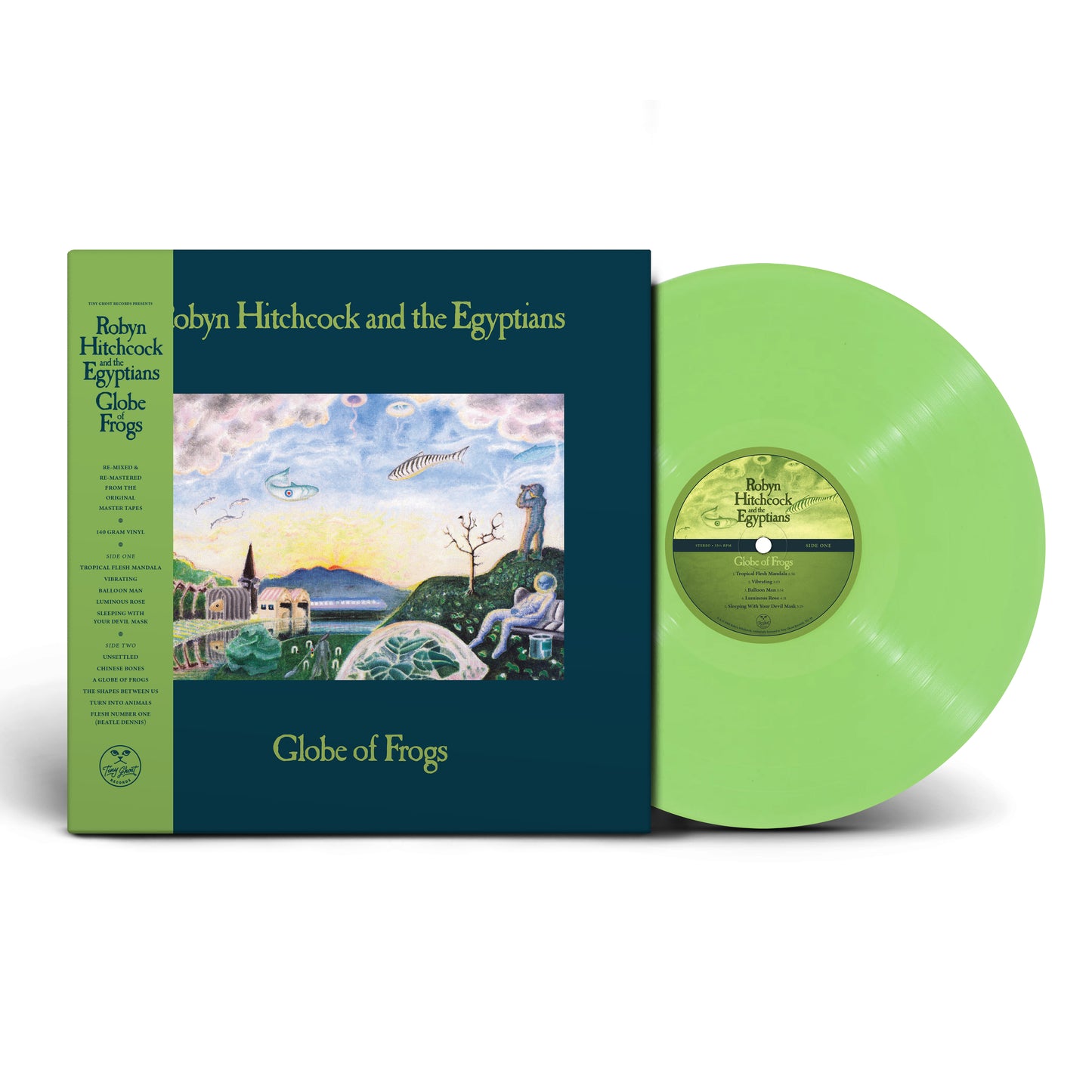 ROBYN HITCHCOCK & THE EGYPTIANS - GLOBE OF FROGS (REMIXED & REMASTERED) LIMITED EDITION GREEN VINYL