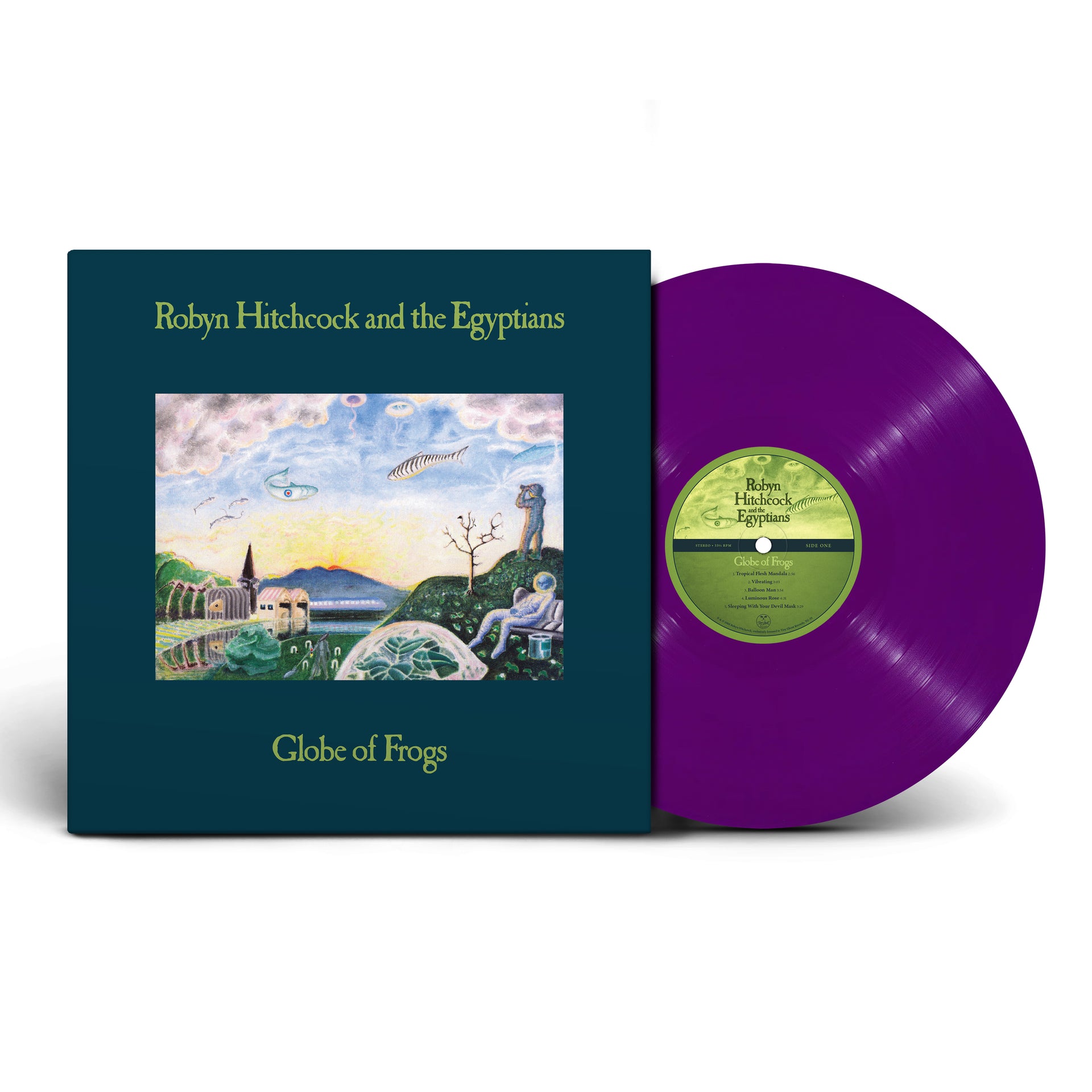 ROBYN HITCHCOCK & THE EGYPTIANS - GLOBE OF FROGS (REMIXED & REMASTERED) LIMITED EDITION PURPLE VINYL