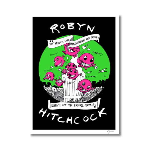 Limited edition ROBYN HITCHCOCK BALLOON MAN POSTER
