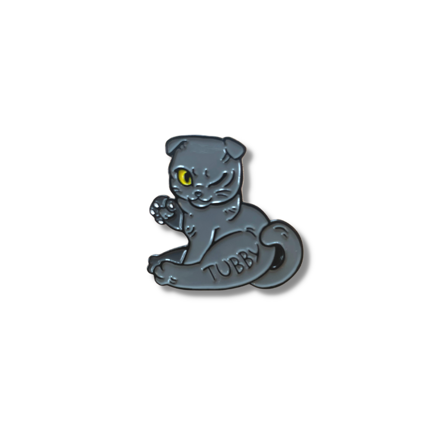 SOFT ENAMEL "TUBBY THE CAT" PIN